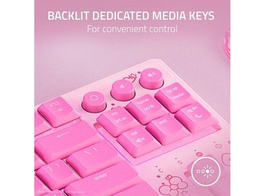 RAZER RAZER ORNATA V3 TKL TECLAS PERFIL BAJO, SWITCHES MECHA-MEMBRANA, RGB, EDICIÓN HELLO KITTY - 4