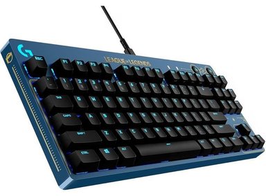 TECLADO LOGITECH G MECÁNICO PRO JUEGOS , DISEÑO PORTÁTIL, TECLAS RGB LIGHTSYNC, EDICIÓN LEAGUE OF LEGENDS - 1