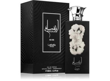PERFUME LATTAFA ANSAAM SILVER UNISEX 100 ML NOTAS CÍTRICAS LAVANDA ÁMBAR