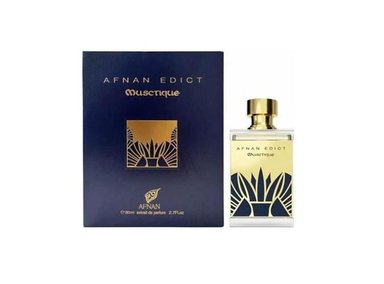 PERFUME AFNAN EDICT MUSCTIQUE UNISEX EDP 80 ML NOTAS ALMIZCLE CARDAMOMO