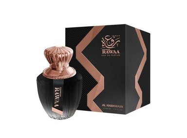 FRAGANCIA AL HARAMAIN AHP1172 RAWAA VAINILLA ÁMBAR MUJER ALMENDRA CAFÉ JAZMÍN TUBEROSO SÁNDALO