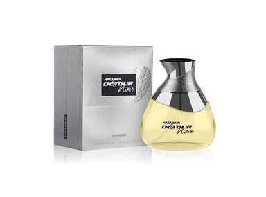 PERFUME AL HARAMAIN AHP1882 DETOUR NOIR UNISEX EDP MANZANA JAZMÍN LAVANDA VAINILLA PACHULÍ SÁNDALO MÁS