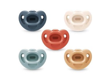 CHUPETES NUK COMFY ORTODÓNCICOS SILICONA BEBÉS 0 A 6 MESES  PAQUETE 5