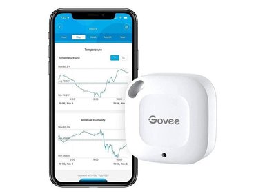 GOVEE TERMÓMETRO HIGRÓMETRO BLUETOOTH CON ALERTA DE NOTIFICACIÓN, ALMACENAMIENTO Y EXPORTACIÓN DE DATOS