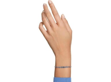 PULSERA SWAROVSKI 5663394 TENIS EMILY CON CRISTALES TRANSPARENTES AZULES Y ROSADOS UN TOQUE ELEGANTE - 4