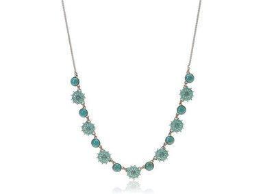 COLLAR LUCKY BRAND JLRY8548 MUJER ELEGANTE DISEÑO CON METAL GRABADO Y PIEDRA