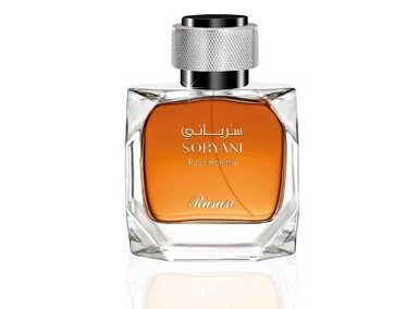 FRAGANCIA RASASI SORYANI FLORAL AFRUTADA HOMBRE NOTAS LIMÓN BERGAMOTA LARGA DURACIÓN