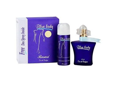 SET 2 PERFUME RASASI BLUE MUJER EDP + SPRAY DESODORANTE