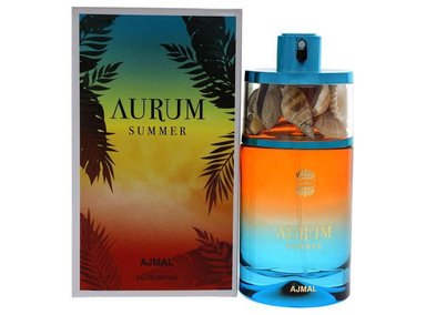 PERFUME UNALUKA AJMAL AURUM VERANO MUJER EDP FRAGANCIA FLORAL AFRUTADA AROMA BERGAMOTA ALMIZCLE SPRAY