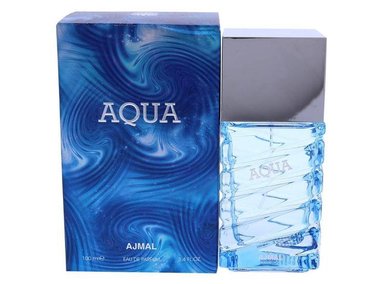 PERFUME AJMAL SP-135514 AQUA MEN EDP FRAGANCIA FLORAL USO CASUAL BERGAMOTA GERANIO LAVANDA PIMIENTA SPRAY