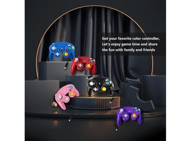 CONTROLADOR CLÁSICO UNALUKA GAMECUBE CON CABLE COMPATIBLE CON NINTENDO WII SWITCH TECNOLOGÍA USB - 4