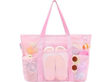 BOLSA UNALUKA TAGITARY PLAYA MALLA IMPERMEABLE 8 BOLSILLOS JUGUETES ACCESORIOS