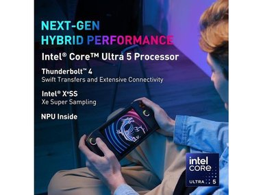 PC GAMING MSI CLAW HANDHELD: INTEL ULTRA 5-135H, PANTALLA FHD 120 HZ, 16 GB LPDDR5, SSD NVME, WIN 11 HOME - 2