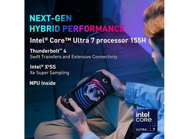 PC GAMING MSI CLAW HANDHELD CON INTEL ULTRA 7-155H, PANTALLA FHD, 16 GB RAM, SSD 512 TB, THUNDERBOLT 4, WINDOWS 11 HOME - 2