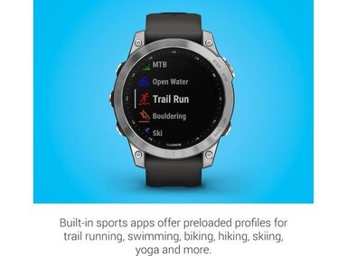 SMARTWATCH GARMIN 010-02540-00 PLATEADO MATE FENIX 7 AVENTURA CON GPS PANTALLA TÁCTIL Y FUNCIONES BIENESTAR - 4