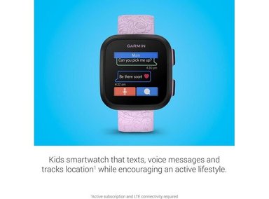 SMARTWATCH GARMIN 010-02448-01 LILA CLARO BOUNCE NIÑOS CON TEXTO BIDIRECCIONAL MENSAJES VOZ Y GPS - 2