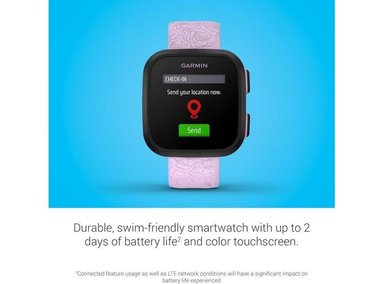 SMARTWATCH GARMIN 010-02448-01 LILA CLARO BOUNCE NIÑOS CON TEXTO BIDIRECCIONAL MENSAJES VOZ Y GPS - 3