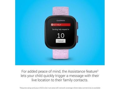 SMARTWATCH GARMIN 010-02448-01 LILA CLARO BOUNCE NIÑOS CON TEXTO BIDIRECCIONAL MENSAJES VOZ Y GPS - 4