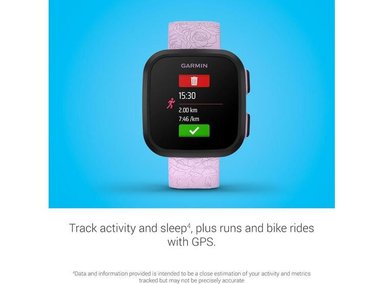 SMARTWATCH GARMIN 010-02448-01 LILA CLARO BOUNCE NIÑOS CON TEXTO BIDIRECCIONAL MENSAJES VOZ Y GPS - 5