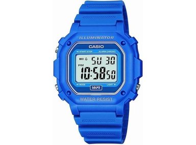 RELOJ CASIO DIGITAL F108WH-2ACF F108WH - CUADRADO DEPORTIVO CRONÓMETRO LUZ LED CALENDARIO DÍA-FECHA ALARMA DIARIA