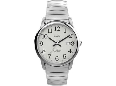 RELOJ TIMEX HOMBRE T2H451 EASY READER CON ESFERA BLANCA FÁCIL LEER Y BANDA ACERO INOXIDABLE