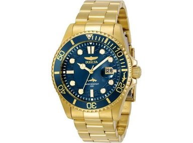 RELOJ INVICTA HOMBRE 30024 PRO DIVER DORADO EN ACERO INOXIDABLE Y ESFERA AZUL RESISTENTE AL AGUA