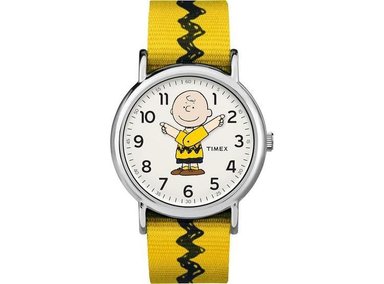 RELOJ TIMEX UNISEX TW2R41100 X PEANUTS CON CORREA AJUSTABLE ESFERA CHARLIE BROWN E INDIGLO