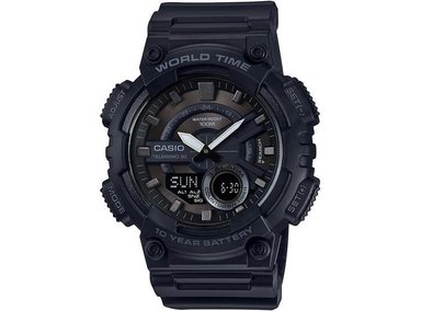 RELOJ CASIO G-SHOCK HOMBRE ANÁLOGO Y DIGITAL AEQ-110W-1BV AEQ110BW CON VARIAS FUNCIONES