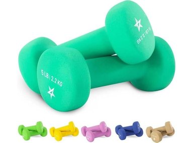 JUEGO 2 MANCUERNAS YES4ALL NEOPRENO  DISEÑO HEXAGONAL ANTIDESLIZANTE