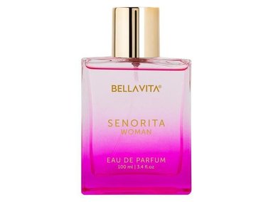 PERFUME BELLAVITA SENORITA MUJER AROMA FLORAL AFRUTADO NOTAS GRANADA MENTA PEONÍA LOTO YUZU MAGNOLIA ALMIZCLE ÁMBA