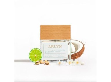 PERFUME ARLYN VERANO FLORAL UNISEX EDP NOTAS SALIDA PISTACHO BERGAMOTA MEDIAS TUBEROSA