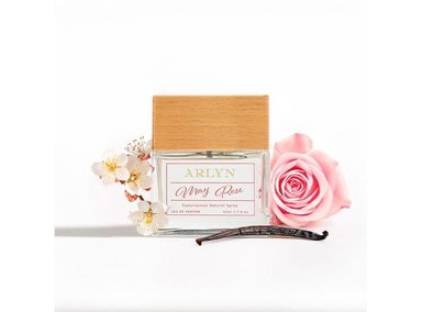 PERFUME ARLYN MAY ROSE VEGANO MUJER EDP AROMA DURADERO SIN SULFATOS NI PARABENOS