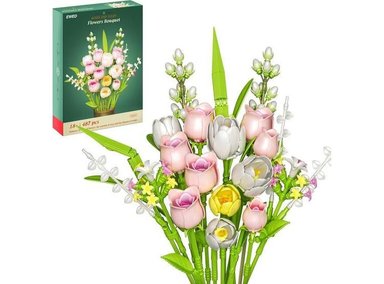 RAMOS TULIPANES Y ROSAS AMAZON RENEWED TG004C18 REGALO Y DECORACIÓN FESTIVIDADES