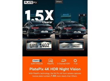 VANTRUE N4 PRO DASH CAM 3 CANALES CON GPS HDR CONTROL VOZ Y SENSOR SONY STARVIS - 2