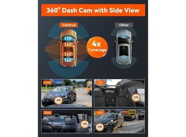 VANTRUE N5 DASH CAM 4 CANALES CON WIFI VISIÓN NOCTURNA  GRABACIÓN 360 GRADOS CONTROL VOZ Y GPS - 3