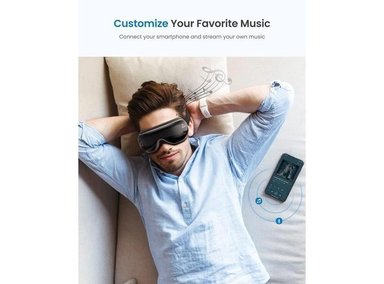 RENPHO MASAJEADOR DE OJOS CON CALOR Y MÚSICA BLUETOOTH, ALIVIA OJERAS, MEJORA EL SUEÑO Y REDUCE LA TENSIÓN OCULAR - 2