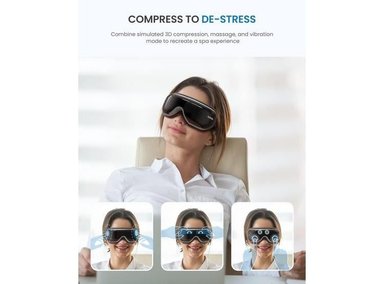 RENPHO MASAJEADOR DE OJOS CON CALOR Y MÚSICA BLUETOOTH, ALIVIA OJERAS, MEJORA EL SUEÑO Y REDUCE LA TENSIÓN OCULAR - 4