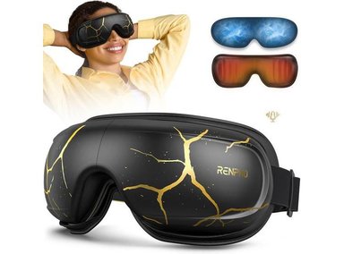 MASAJEADOR DE OJOS RENPHO EYERIS CON CALOR Y FRÍO, CONTROL DE VOZ, IDEAL PARA REGALOS ESPECIALES Y RELAJACIÓN