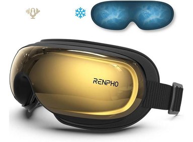 MASAJEADOR DE OJOS RENPHO EYERIS CON CALOR, ENFRIAMIENTO Y CONTROL DE VOZ, ALIVIA FATIGA OCULAR Y MIGRAÑAS