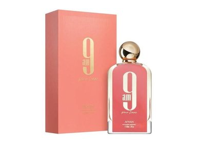 AFNAN 9 AM POUR FEMME EAU DE PARFUM, FRAGANCIA FEMENINA AFRUTADA Y FRESCA, LARGA DURACIÓN - 2