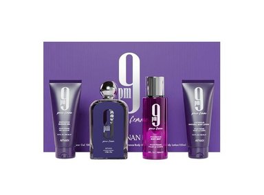 AFNAN EAU DE PARFUM UNISEX SERIE 9 PM CON NOTAS AFRUTADAS, AMADERADAS Y DURADERAS, IDEAL PARA ENCANTAR