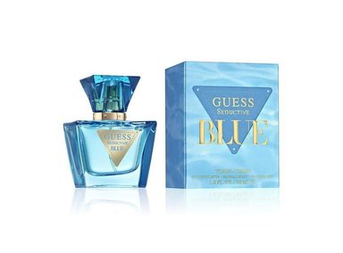 PERFUME GUESS SEDUCTIVE BLUE PARA MUJER, FRAGANCIA FLORAL AFRUTADA 30ML