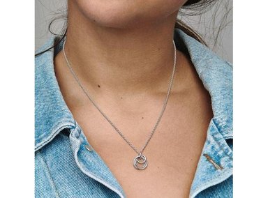 PANDORA FAMILY ALWAYS ENCIRCLED - COLLAR AJUSTABLE DE PLATA DE LEY CON CIRCONITA CÚBICA Y CAJA DE REGALO - 4