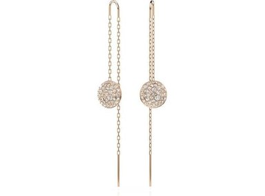 SWAROVSKI ARETES METEORA CON DISEÑO DE METEORITOS Y PAVÉ DE CRISTALES TRANSPARENTES, ESTILO GALÁCTICO ELEGANTE