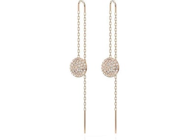 SWAROVSKI ARETES METEORA CON DISEÑO DE METEORITOS Y PAVÉ DE CRISTALES TRANSPARENTES, ESTILO GALÁCTICO ELEGANTE - 2
