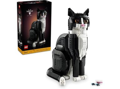 LEGO IDEAS TUXEDO CAT - JUEGO DE CONSTRUCCIÓN PARA ADULTOS Y REGALO CREATIVO PARA AMANTES GATOS Y MUJERES