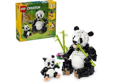 LEGO CREATOR 31165: CREA PANDA, PINGÜINO U ORCA EN UN SET 3 EN 1. DIVERTIDO PARA NIÑOS 8 AÑOS+