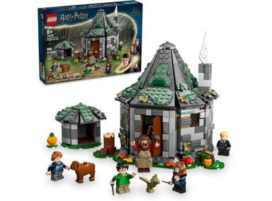 LEGO HARRY POTTER: VISITA A LA CABAÑA DE HAGRID, SET CON 7 MINIFIGURAS Y DRAGÓN