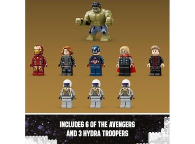 LEGO MARVEL THE AVENGERS ASSEMBLE: AGE OF ULTRON PARA NIÑOS DESDE 10 AÑOS, INCLUYE 6 MINIFIGURAS, 613 PIEZAS - 5