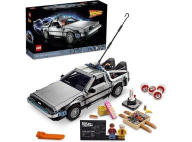 LEGO ICONS BACK TO THE FUTURE TIME MACHINE 10300, KIT DE CONSTRUCCIÓN DELOREAN PARA FANS ADULTOS Y ADOLESCENTES CREATIVOS
